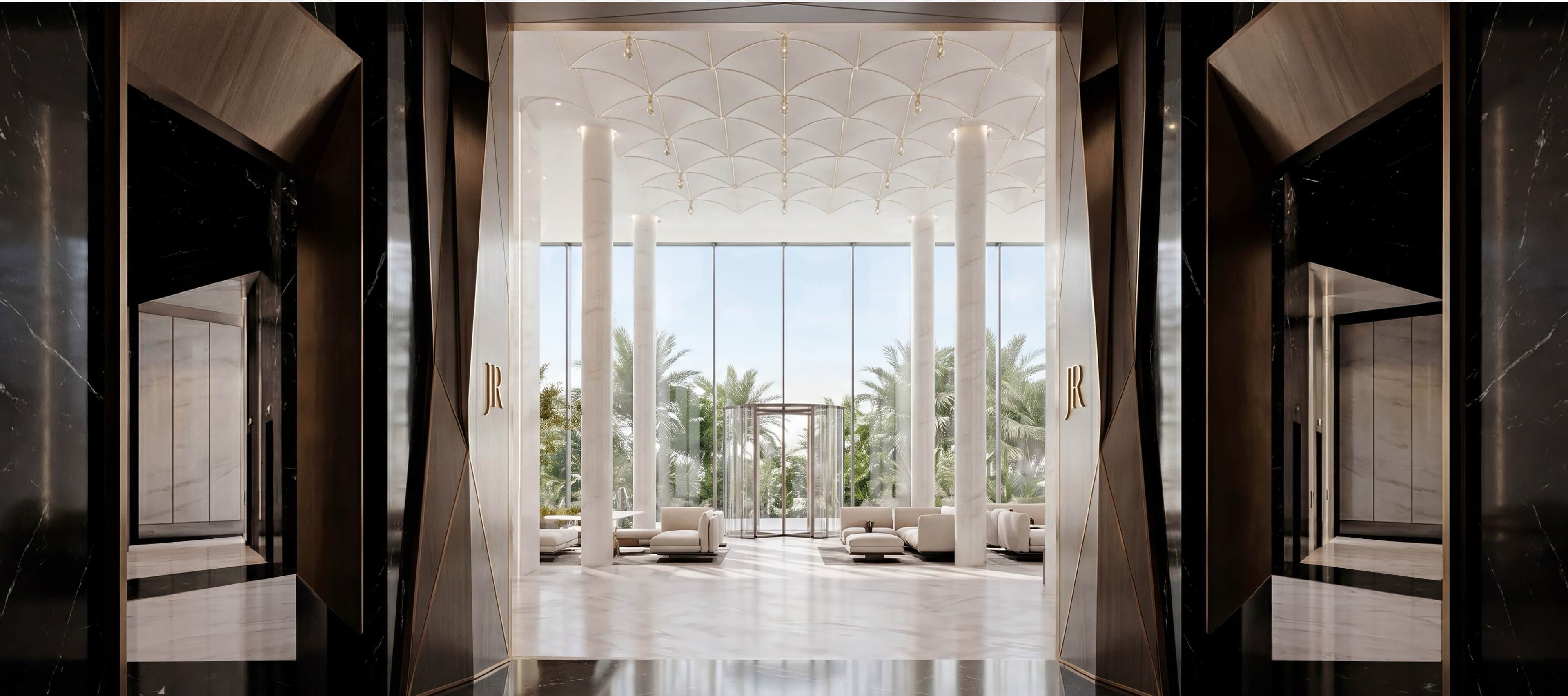 The residence lobby