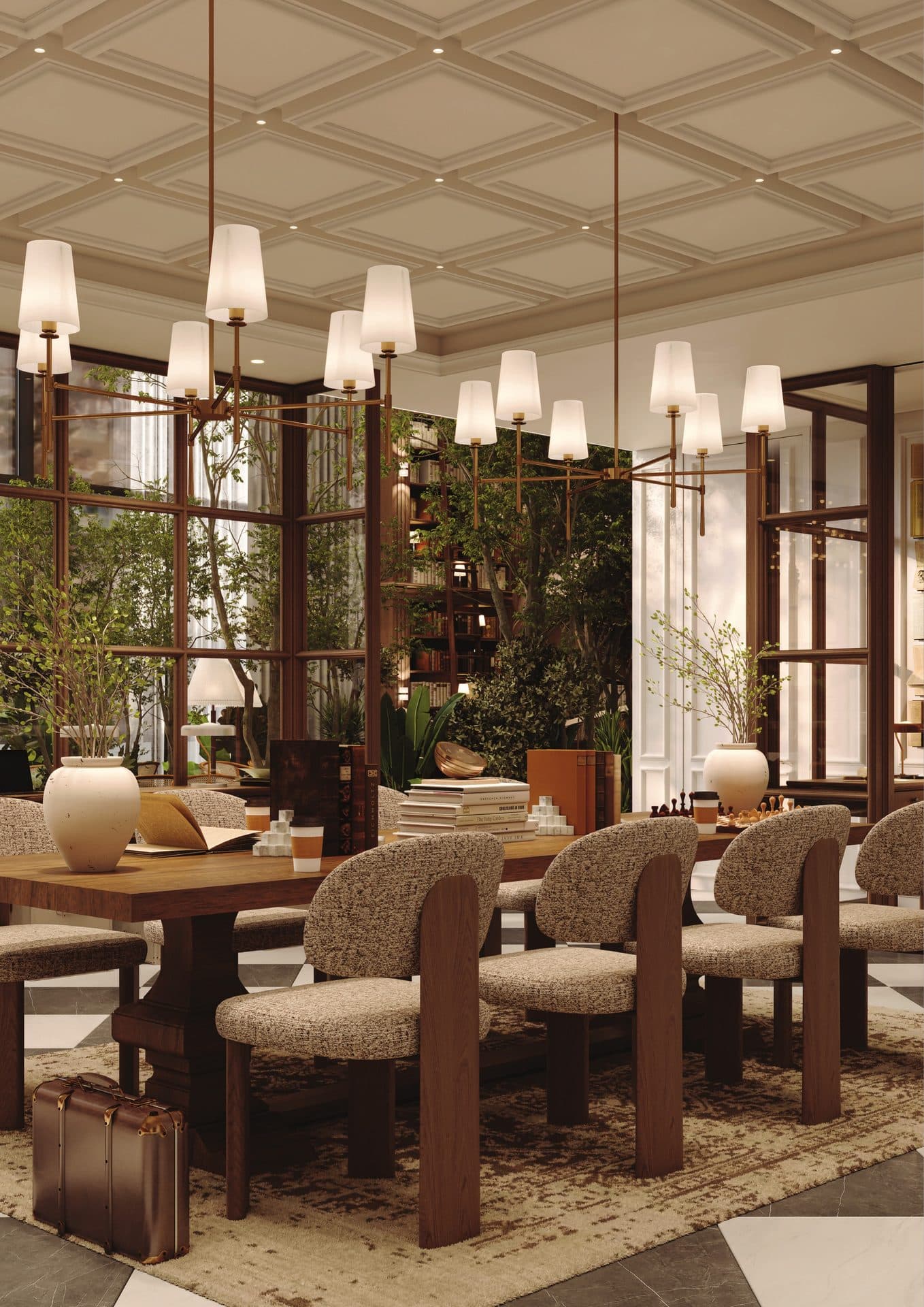 A reading lounge